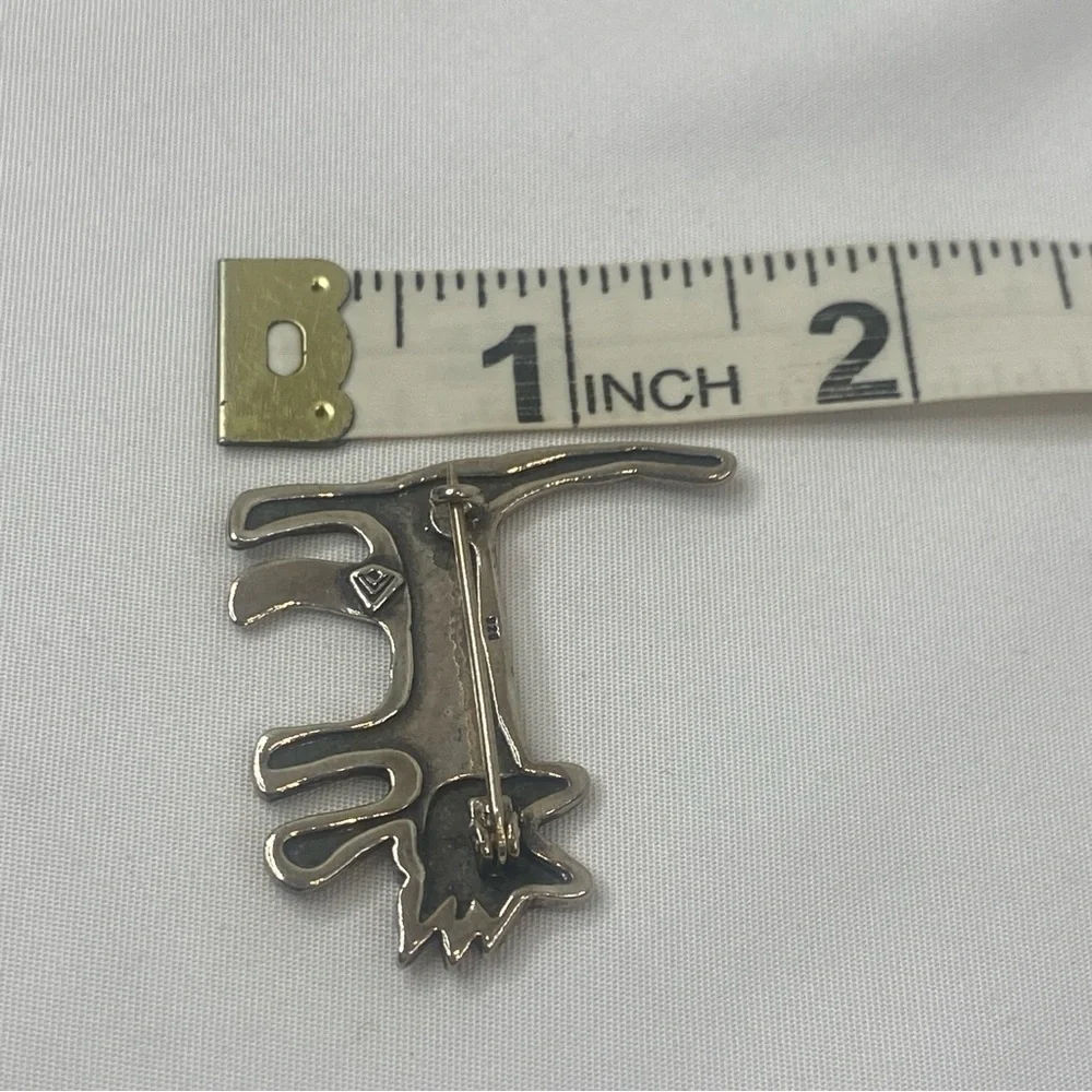 Vintage Silpada Sterling Silver Cat Pin/Brooch I1590